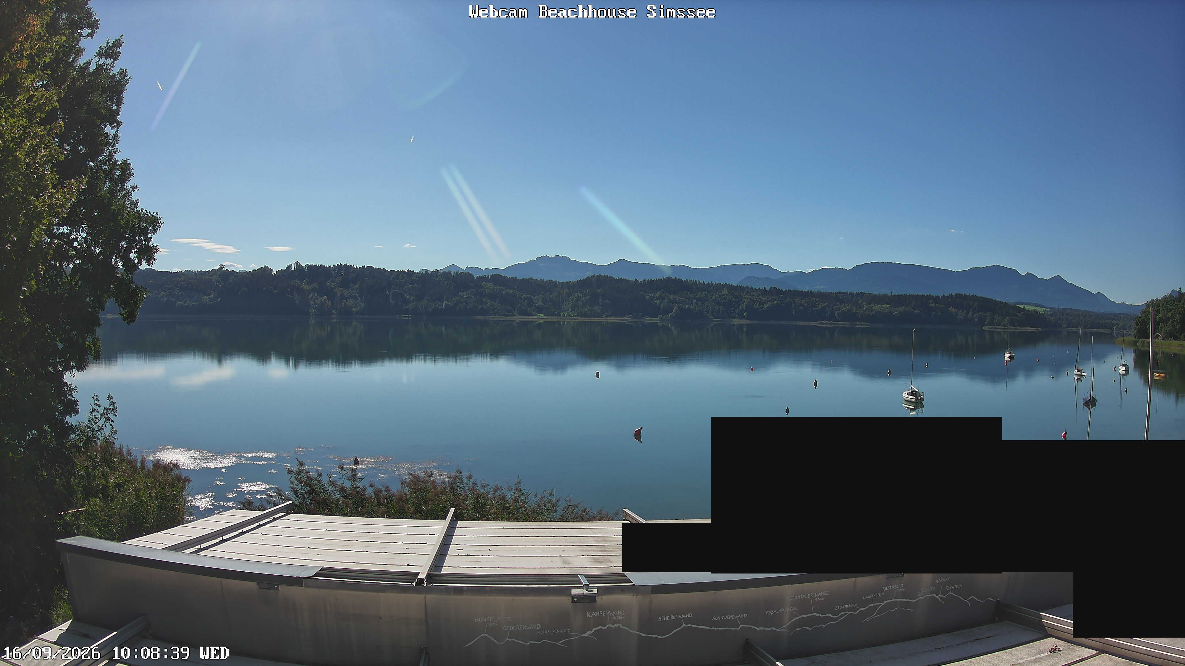 Simssee Webcam – Live-Bild Beachhouse Simssee Krottenmühl